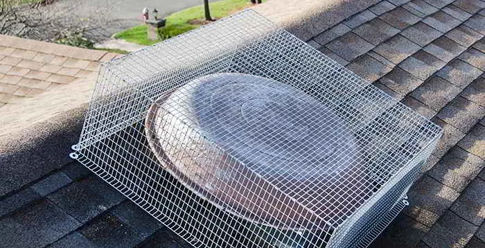 Color-matched vent screen install