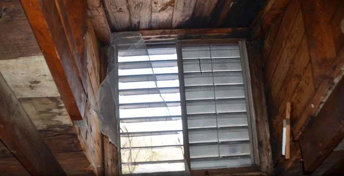 Damaged vent on inspection